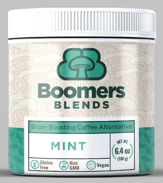 Boomers Blends - mushroom supplement, coffee replacement - Mint